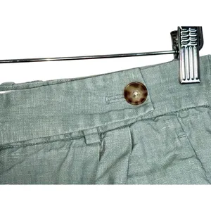 Abercrombie & Fitch Sage Green Linen Wide Leg Dress Pants Trousers Women Size 27 thumbnail 7