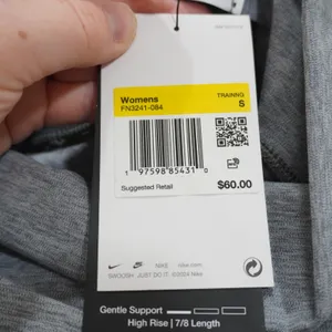 Nike Women's Size Small Leggings Gray NEW High Rise 7/8 Dri-FIT Pockets Gym thumbnail 8