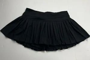 Goldhinge Black Pleated Tennis Skirt Skort Athletic Athleisure Womens Large thumbnail 1