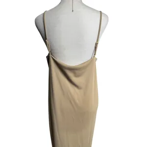 H&M Cream Beige Midi Slip Dress L NWT 90s Minimalist Clean Girl thumbnail 5