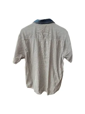 Vintage Quizz Again & Co. Flag Patriotic Cotton Embroidered Shirt Holiday USA thumbnail 3