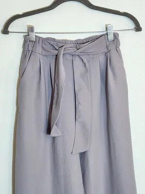 Lululemon Light Purple Wide Leg Cropped Pull On Pants Size 4 Flaw thumbnail 3