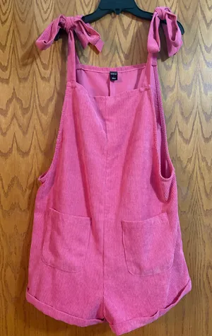 SheIn Women’s Corduroy Romper Overalls thumbnail 1