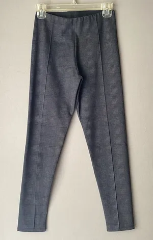 Zara sz XS gray plaid high waisted career slacks‎ thumbnail 1