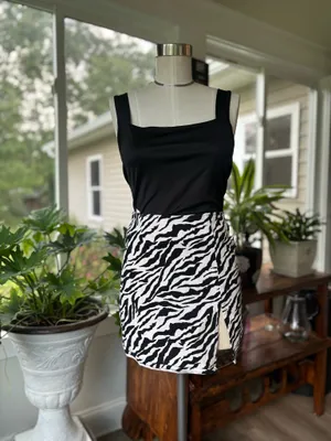 Motel Rocks Zebra Mini Skirt thumbnail 5