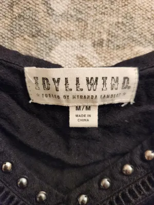 $45 IDYLLWIND WOMEN'S CLEMMONS FRINGE TANK in black M thumbnail 7