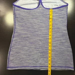 Women’s Lululemon Power Y Tank Heather Purple Size 10 thumbnail 4