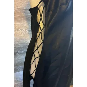Victoria's Secret Satin Slip Dress Lingerie Medium Black Grunge Goth Sexy Nightie thumbnail 5