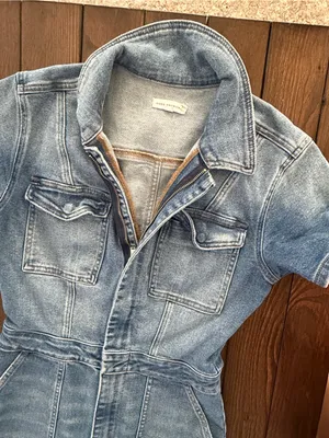 Good American Women’s Light Blue Denim Jumpsuit Jeans thumbnail 2
