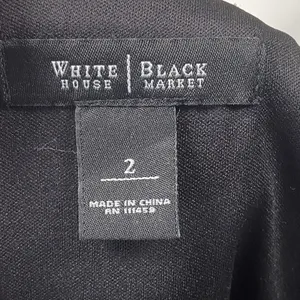 White House Black Market Dress Women's Size 2 Black and White Sheath Geometric thumbnail 4