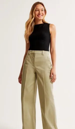 Abercrombie Wide Leg Trouser Pant thumbnail 7