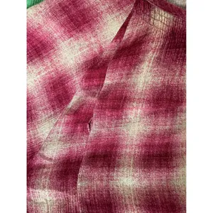 Maeve Anthropologie Womens Pink Plaid Rayon Tunic Top Boho Relaxed Large L thumbnail 6