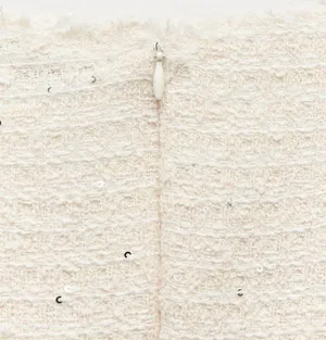NWT❗️ZARA Elegant White Tweed Short Cutted Dress ZW Collection Mini Ivory Size M thumbnail 8