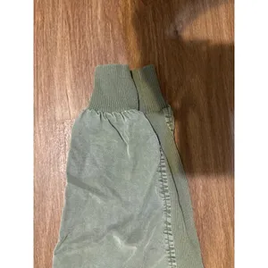 Aerie Olive Green Utility Joggers Ribbed‎ Waistband Drawstring Pants Small thumbnail 2