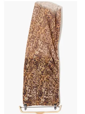 AllSaints Nora Leopard Print Mesh Midi Skirt NWT Size 6 thumbnail 3