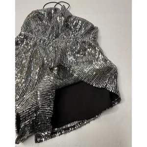 Showpo Disco Lights Playsuit Romper Sz 08 Silver Sequins Dance Festival Diva New thumbnail 11