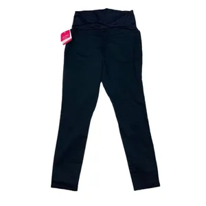 New Isabel Maternity Black Crossover Panel Skinny Pant Womens Size 12/31 Casual thumbnail 2