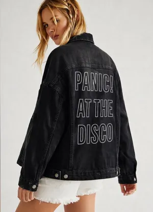 Panic At The Disco Denim Jacket XL NWOT Hot Topic Rare thumbnail 1