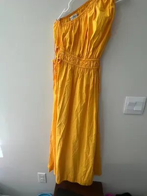 Faithfull The Brand‎ La Ora Midi Dress - Citrus size 4 thumbnail 7