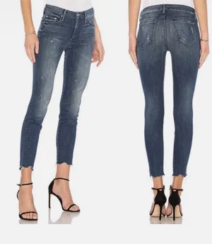 Mother The Looker Chew Ankle Skinny Jeans Size 25 thumbnail 2