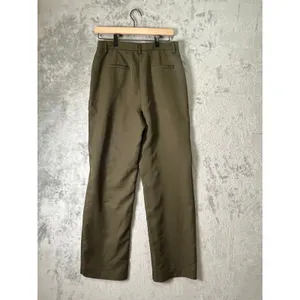 Walter Baker Olive Wide Leg Trousers High Rise‎ Utility Chic Quiet Luxury 6 thumbnail 3