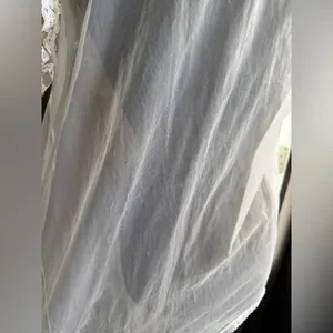 Vintage sheer white lace trim nightie over coat thumbnail 6