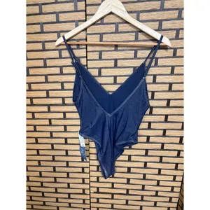 American Eagle Denim‎ Blue One Piece Cheeky Swimsuit Size Small thumbnail 2