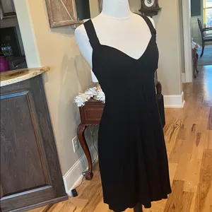 Guess Black Knit Flowy Criss Cross Back Dress for Beach Travel Summer thumbnail 4