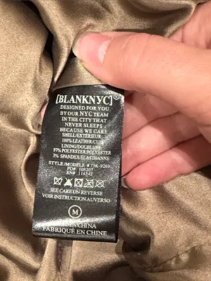 Blank NYC Brown Genuine Suede Moto Biker Jacket size M thumbnail 13