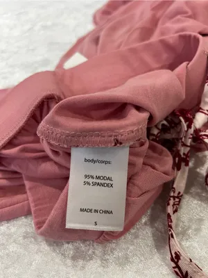 Rebecca Minkoff 2 Piece Sleepwear Set Pajama Modal Super Soft Size Small Pink thumbnail 5