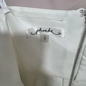 Phoebe White Sz 4 strapless polyester Cocktail Dress thumbnail 6