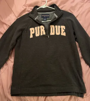 PURDUE quarter zip size small Pink thumbnail 1