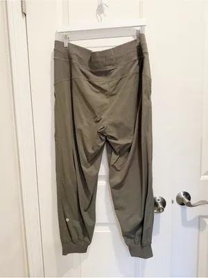 LULULEMON Dance Studio Jogger Pants in Olive Green size 12 thumbnail 2