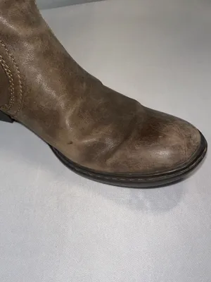 Born Women's 7 M Distressed Brown Leather Fold-Over Cuff Knee High Riding Boots thumbnail 10