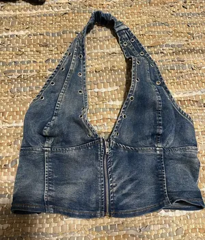 Denim crop top Size L thumbnail 1