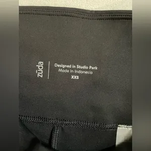 NWOT Zuda Black Bow Tie Leggings Size XXS thumbnail 9