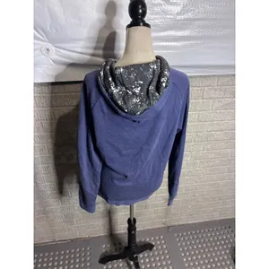 Horseware Ireland Women‎ Blue Full Zip Hoodie Speckled Equestrian Jacket XL thumbnail 4