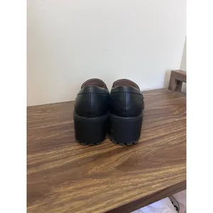 DV Dolce Vita Randee Black Platform Lug Sole Penny‎ Loafers Size 10 Chunky Wedge thumbnail 5