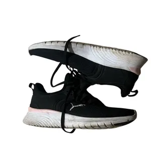 PUMA Womens Sneakers Black Lace Up Running Training Walking Pink Accent thumbnail 3