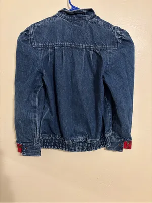 Vintage Julie K Setterdahl Denim Jacket Womens M Puff Sleeve Western Prairie thumbnail 7