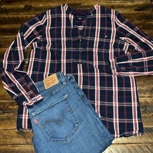 Tommy Hilfiger plaid cotton top thumbnail 2