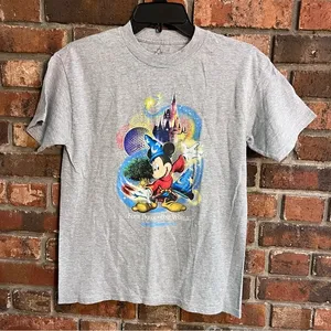 Disney DisneyLand Resort womens Mickey Mouse short sleeve t-shirt grey large thumbnail 1