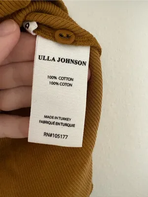 Ulla Johnson Kara Puff Sleeve Ribbed Top Tapenade thumbnail 7