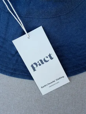 Pact Organic Cotton Navy Blue Wide-Brim Sun Hat NEW thumbnail 2
