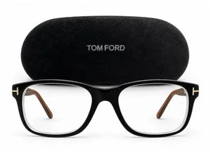Tom Ford TF5163 005 Eyeglasses Black Havana 55-17-145 Italy Case EUC thumbnail 1
