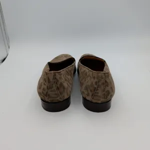 Gravati $675‎ Womens Leopard Print Suede Loafers Handmade Italy Brown 4663 8.5M thumbnail 5