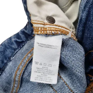 Free People We The Free Mini Jean Skirt Womens 27 Denim Distressed Button Fly thumbnail 7