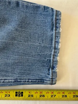 Abercrombie & Fitch Women’s Straight Leg Jeans - Medium Blue Wash thumbnail 4