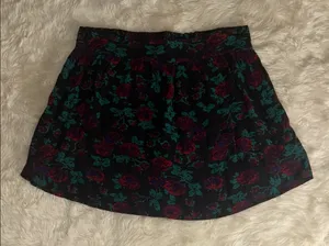 Kimchi Blue Floral Black Skirt thumbnail 1