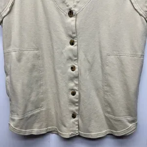 Free People Beach Womens Cardigan Small Cotton Oversized Boho Minimalist Relaxed thumbnail 5